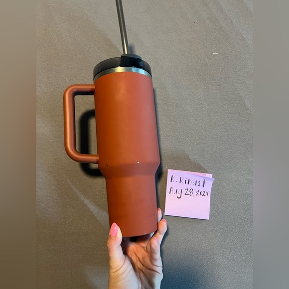 Used Red Rust 40oz Stanley - Matte - Picture 3 of 5